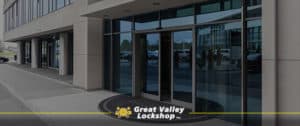 Business with Sliding Glass Doors - Great Valley Lockshop